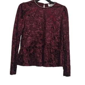 Cupio Blush Velvet Women's Blouse